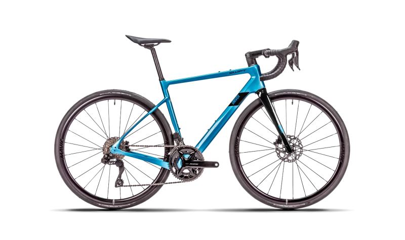BICICLETA CARBON UNIVOX COMP 2025 AZUL/PRETO